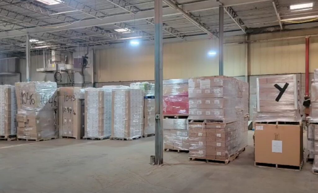 Preparing 50 pallets of medical supplies for Ukraine Grace